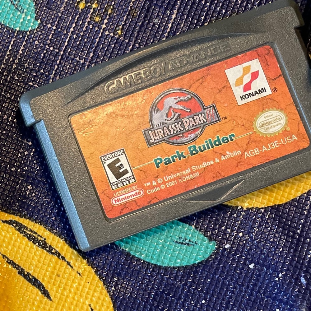 Jurassic Park for Gameboy Advance. No box.